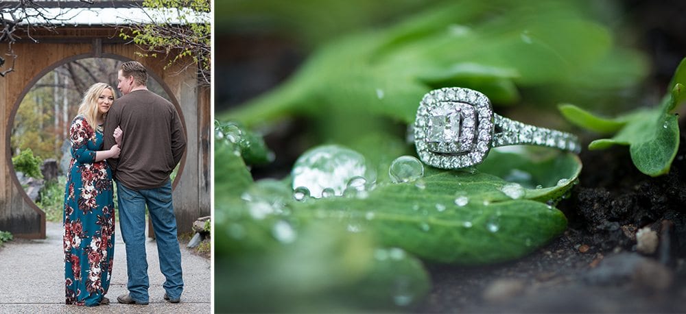 Beautiful Engagement Ring at Denver Botanic Gardens